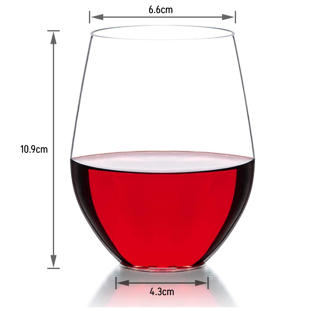 Plastic Stemless Wine Glass: image 8